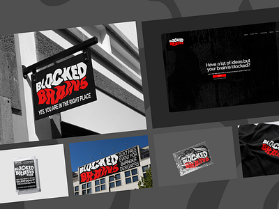 Blocked Brains | Design Event Concept bold brand idea branding burnout design event event graphic design logo logo design