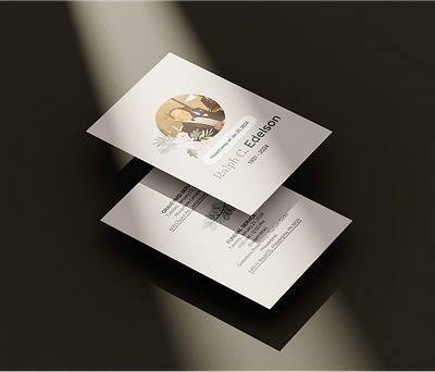 Obituary funeral card design print card elegant funeral nostalgic obituary print rip