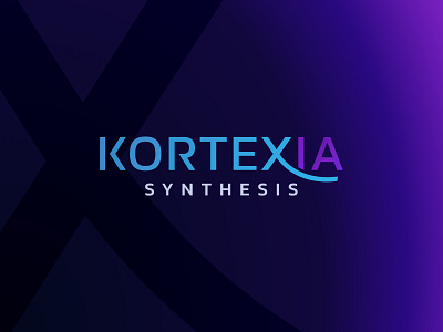 Kortexia Synthesis - Logo design art blue brand branddesign branding design id illustration lab logo logotype science vector