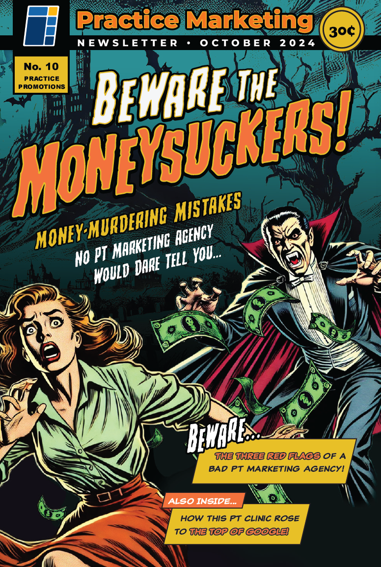 Beware The Moneysuckers - Halloween Newsletter advertising case study comic design digital art direct mail graphic design halloween haunted house horror layout marketing medical marketing pop art seasonal social media typography vampire video vintage