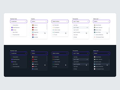 Select menu UI - Beyond UI design system dropdown dropdown component dropdown figma figma component figma ui figma ui kit select component select menu