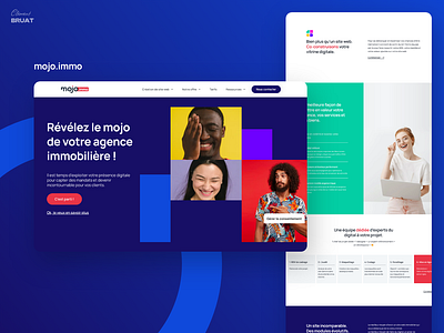 Communication Agency - colorful concept UI colorful communication homepage human ui design webdesign