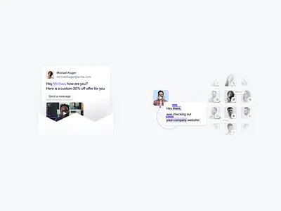 gan.ai / visuals cards design email howitworks illustration illustrations landingpage message section ui ui design ux visual visuals webdesign website