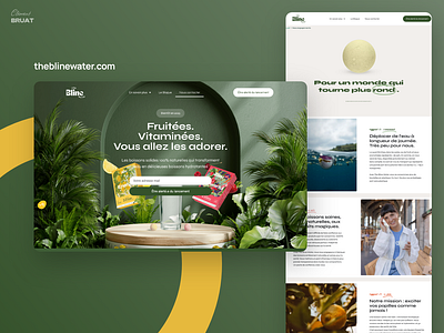 Beverage brand - UI Concept beverage branding ecologic food homepage ui design ux design webdesign