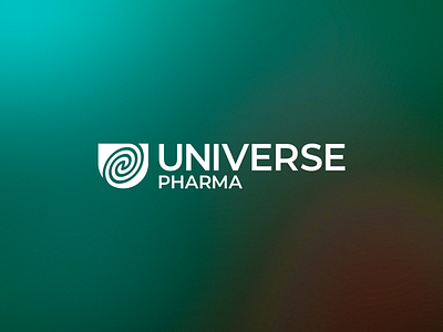 Universe Pharma Logo design concept, universe, U letter (unused) alex escu brand identity branding graphic design logo logo design logotype minimalism pharma branding pharma logo pharmaceuticals symbol universe logo