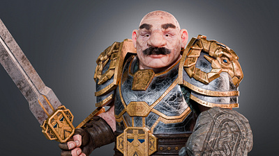 Dor The Dwarf 3d animation 3d modeling 3d texturing blender davinci resolve substance painter