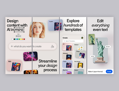 AI Art App Screenshots android screenshots app screenshots app store screenshots figma ios screenshots play store screenshots screenshot design ui design