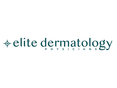 Elite Dermatology Logo Suite badge logos brand identity branding branding design custom typography dermatology dots e elite lettering logo logo design logo suite luxury medical physicians target type visual system