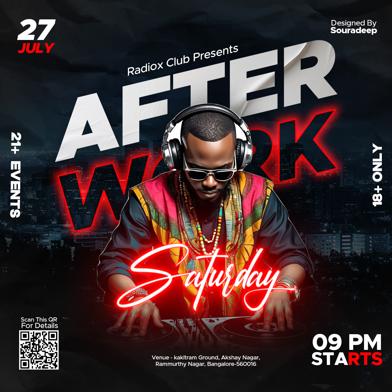 Example of Flyer and Social Media Posts Designs