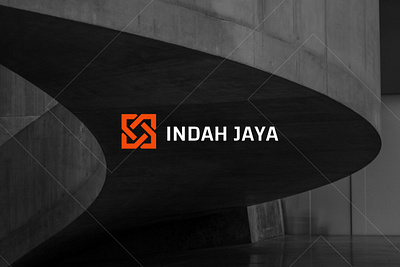 Indah Jaya building building logo contruction contruction logo kontruksi logo toko bangunan