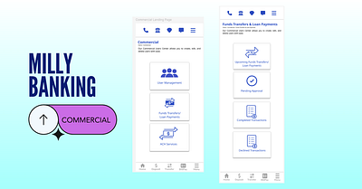 Banking App - Commercial Profile banking commercial profile design ux