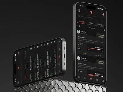 Main screen - Mobile design blockchain design defi mobile design social uxui
