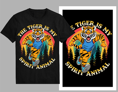 The tiger is my spirit animal t-shirt design international tiger day royal bengal tiger shirt t shirt design tee tiger art tiger cartoon tiger character tiger day tiger drawing tiger head tiger illustration tiger logo tiger png tiger print tiger tatoo tiger year trendy t shirt tshirt typography