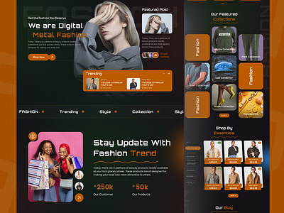 Digital Metal Fasion website design . branding design digitalfashion graphic design metalicvibes metalwear ui ux