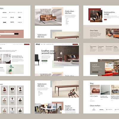 Stolz website animation belgium branding brussels graphic design leather ui ui design website