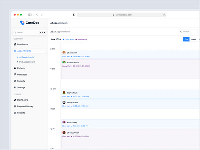 Appointment Calendar View 📅 appointment management appointment scheduler booking tracker event planning interaction design productivity tools saas scheduling task management task management ui task tracker task ui design task webapp time management ui ui design user interface ux visual design web app