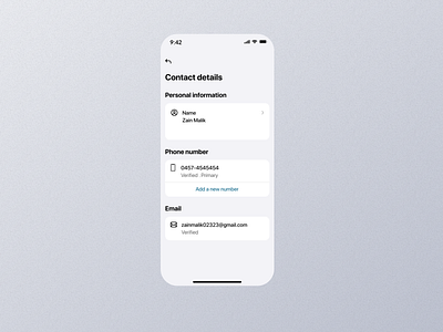 Contact Details Mobile App Ui app contact details contact details app contact details dashboard contact details design contact details details contact details experience contact details interface contact details mobile contact details option contact details page contact details screen contact details setting contact details ui contact details view contact details widget design mobile screen ui