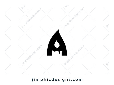 Letter A Candle Logo branding candle design graphic design letter letter logo logo logo design vector