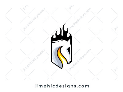 Flaming Horse Logo branding design flame graphic design horse logo logo design vector