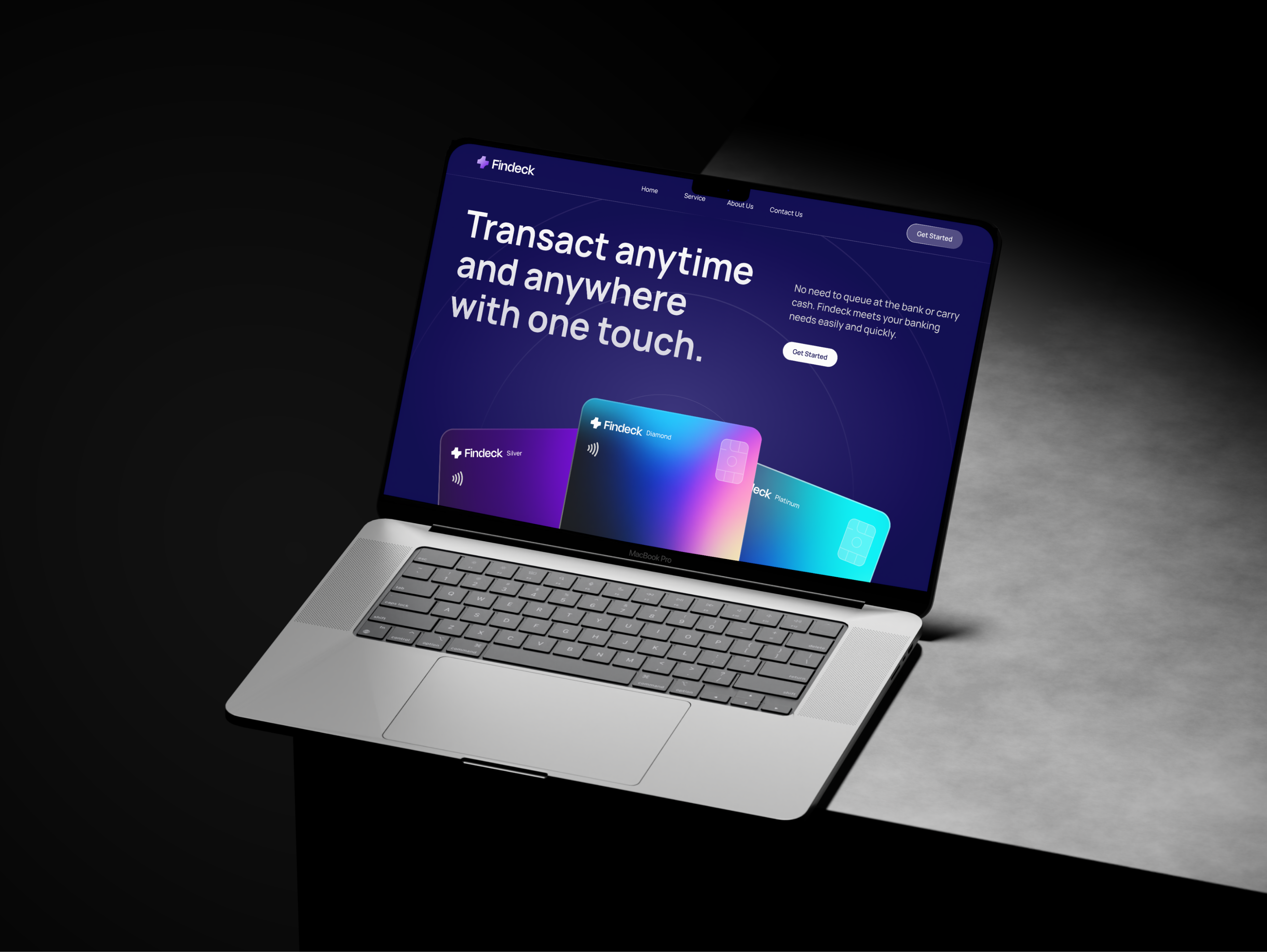 Findeck | Financial Management Landing Page aesthetic branding finance graphic design landing page modern design saas ui ui design uiux ux design uxui web design website design