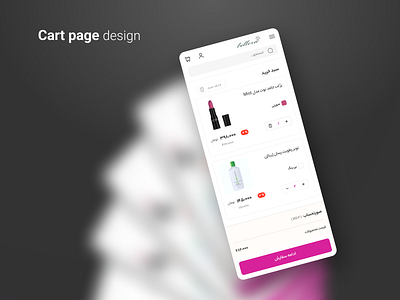 Cart Page app design mobile ui ux