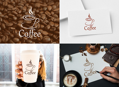 Coffee Logo Design ( Unused ) brand branding brewed cafe coffee coffee bean coffee branding coffee cup coffee logo coffee shop logo graphic design identity illustration logo logo concept logo ideas logo maker organic symbol tasting