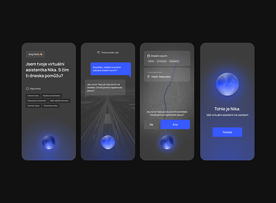 Virtual Driving Assisstent - Concept app ui ux website