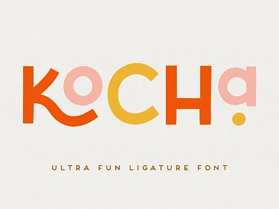 Kocha Playful Ligature Font cute font display font hand drawn font hand drawn sans hand lettered font handwriting font handwritten font kocha playful ligature font quote quotes instagram sans font sans serif script font soft sweet vector