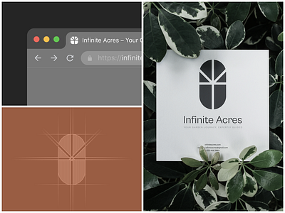 Infinite Acres Branding 🌱 brandidentity branding creativelogo customlogo infinite infinite acres logo logogrid logomark minimaldesign minimallogo onlogo outdoorbranding visualidentity