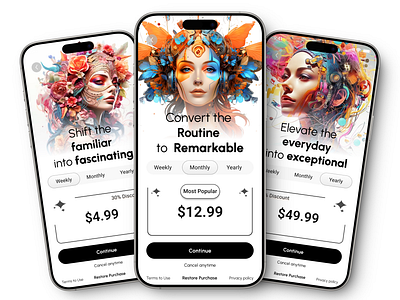 Premium ai art in app purchase in app purchase screen ui in app purchase ui premium premium membership screen premium page premium page design premium screen premium subscription premium ui pricing pricing and plan pricing plan ui design pricing ui purchase screen purchase ui subscription app subscription screen subscription screen ui