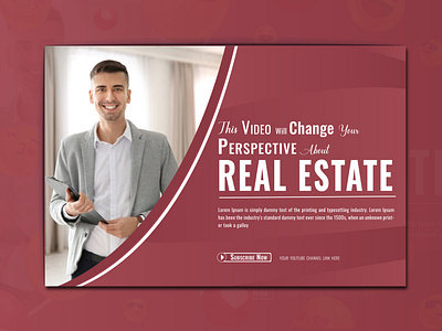 Real Estate YouTube Thumbnail Banner Design banner banner design business design graphic designer house luxury luxury house marketing property property sale real estate real estate youtube thumbnail social media template thumbnail thumbnail banner thumbnail design thumbnail template vector