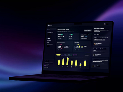 Marketing Analytics SaaS Dashboard Design 🚀 analytics dashboard b2b b2b dashboard graphic design marketing marketing dashboard minimal design motion graphics saas