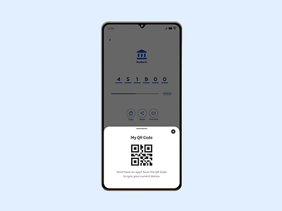 Daily UI Challenge # 41 - QR Model android atm bank branding daily challenge daily ui daily ui challenge 41 design figma figma design illustration iphone qr qr code qr ui ui uiux ux research ux researcher