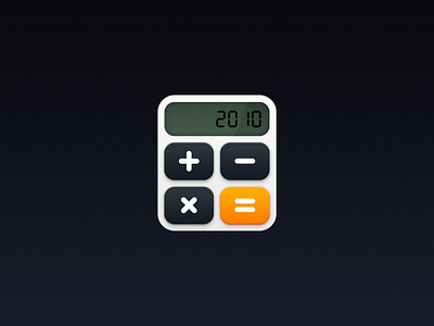 calculator calculator icon 拟物的