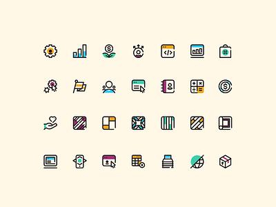 Broadlume Iconography brand design brand icons icon design iconography icons visual identity