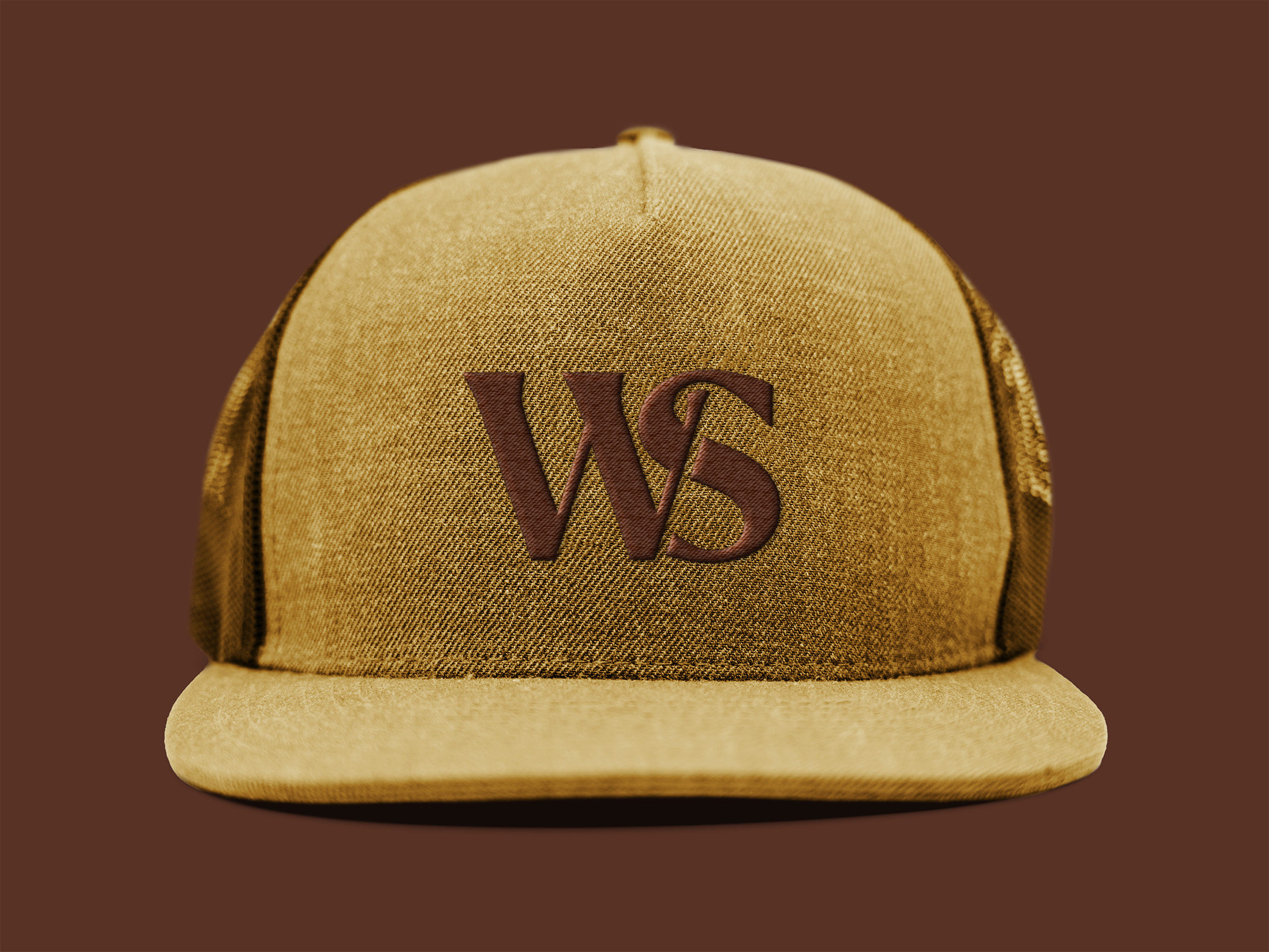 Embroidered Monogram Hat for Walnut Street Baptist Church branding christian christian logo church church branding church design church merch hat design identity logo monogram