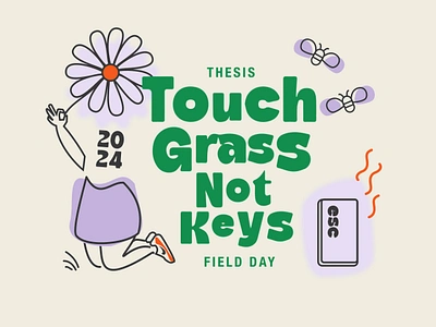 Touch Grass Tee Shirt field day figma t shirt touch grass typography