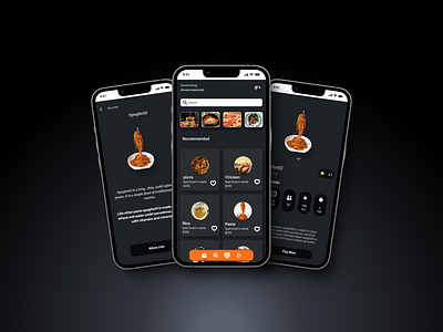 Food App animation design mobile design ui