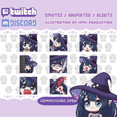 cute streamer emotes bluesky chibi commission custom emote cute egirl emote emote artis fiver instagram kick lol overlays stinger stream assets twitch twitter vgen vtuber asset youtuber