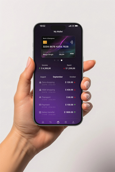 E-Wallet App app design figma product ui uiux ux uxui