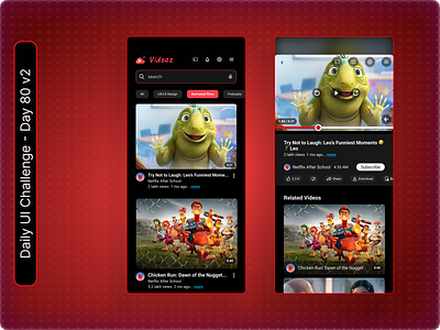 Daily UI Challenge #80 - An online video streaming interface daily ui challenge design hype 4 academy square.one ui ux ux design