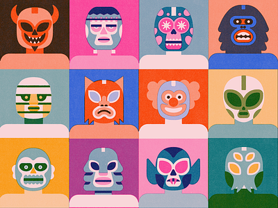 Spooky Luchadores