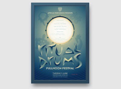 "ritual drums", festival, poster, 2013 poster