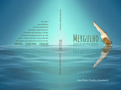 Book design: Mergulho - poesias de uma alma submersa book book art book cover book design graphic design illustration