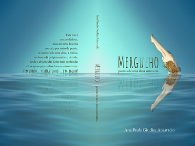 Book design: Mergulho - poesias de uma alma submersa book book art book cover book design graphic design illustration