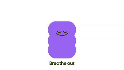 Breathe In, Breathe Out Animation animation design relex ui ui design ux vector