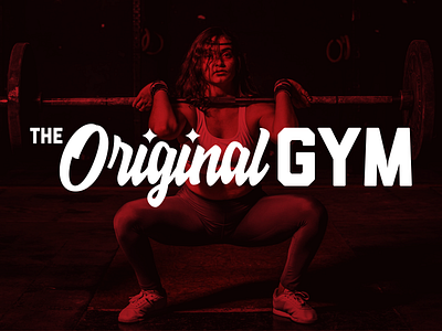 The Original Gym Logo active athlete athletic brand branding design font gym homage hypocycloid lift logo modern pittsburgh red script simple typography weights workout