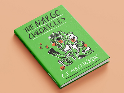 The Margo Chronicles book cover drawing green handdrawn illustration