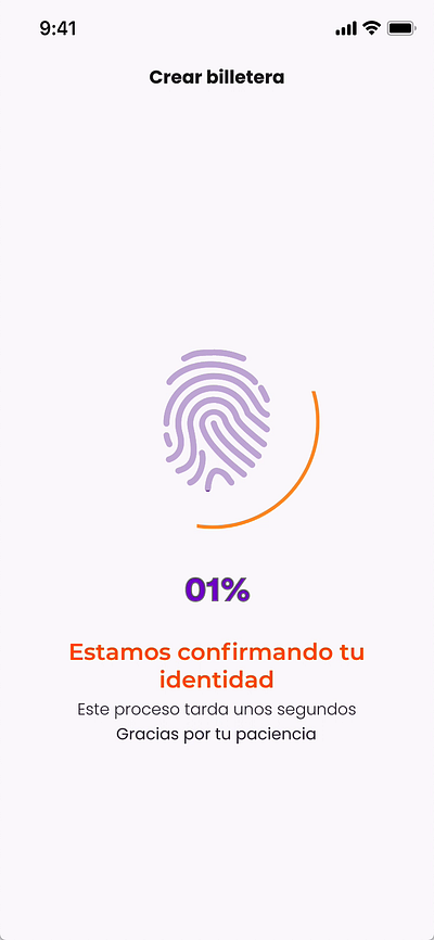 Charge status animation biometric bolivia design figma ui uxdesigner uxui wallet