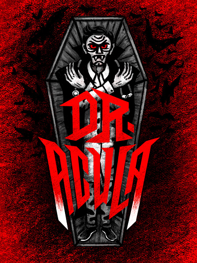 Dr. Acula - Book Cover Design Concept design illustration lettering